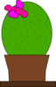 Potted Cactus Clip Art
